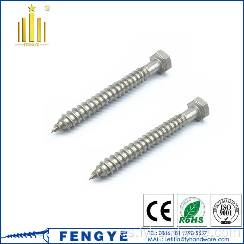 Tornillo de cabeza hexadecimal de acero inoxidable DIN571